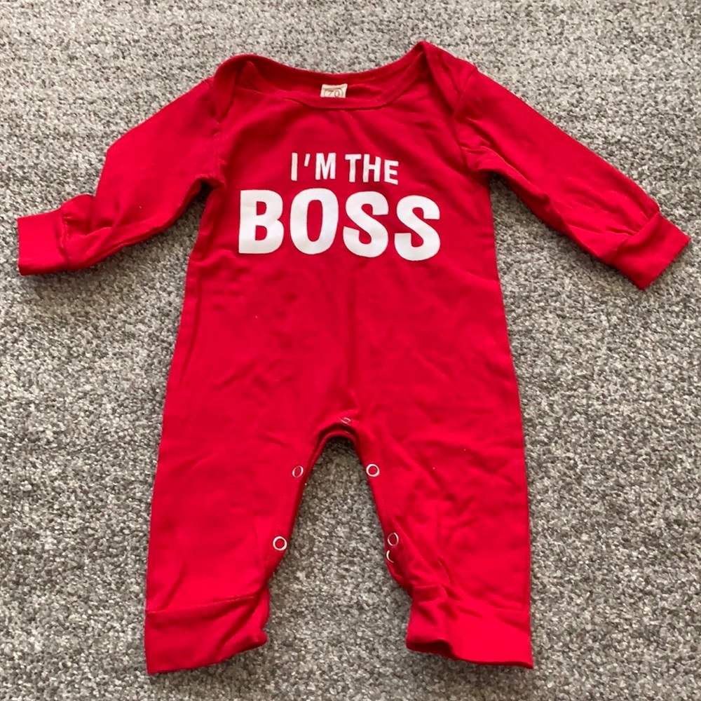 9M baby long sleeve onesie
